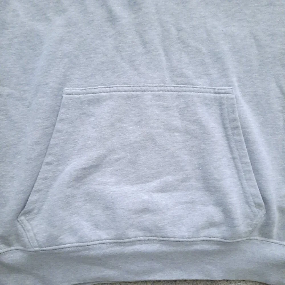 North Face Half Dome Gray Hoodie Sweatshirt Adult M Spell out Logo Pullover - Picture 3 of 6